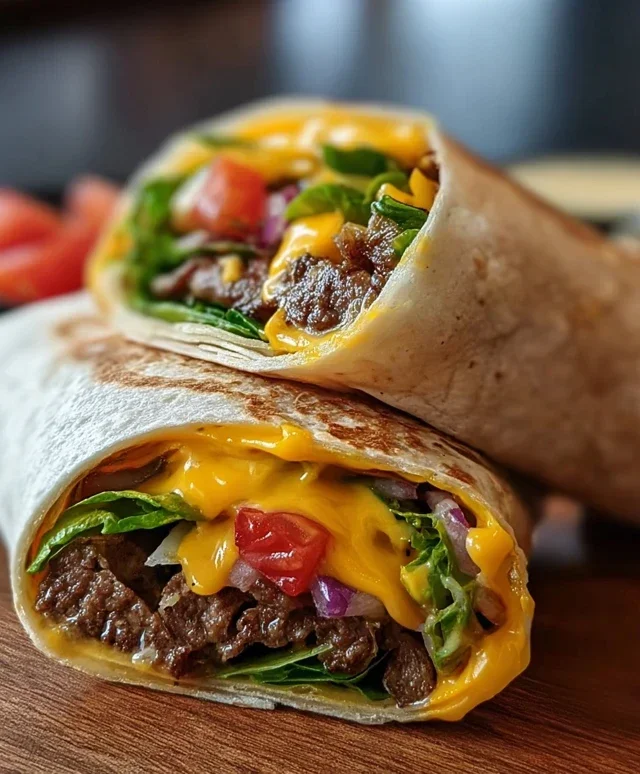 Cheeseburger-Wraps – Der perfekte Snack für jede Gelegenheit