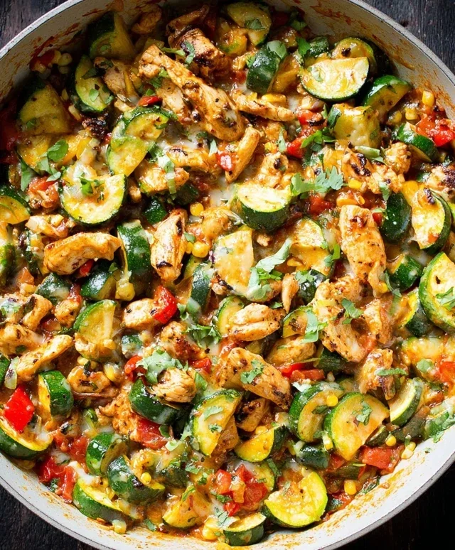 Tex Mex Chicken and Zucchini Recipe
