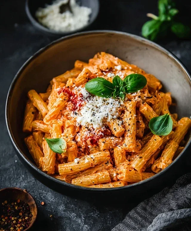 Protein Nudeln mit Hüttenkäse