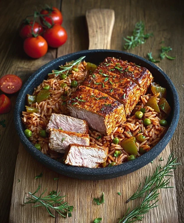 Schnelles Serbisches Reisfleisch