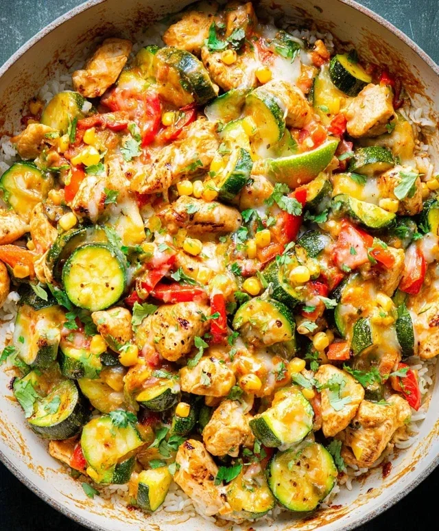 Tex Mex Chicken and Zucchini Recipe