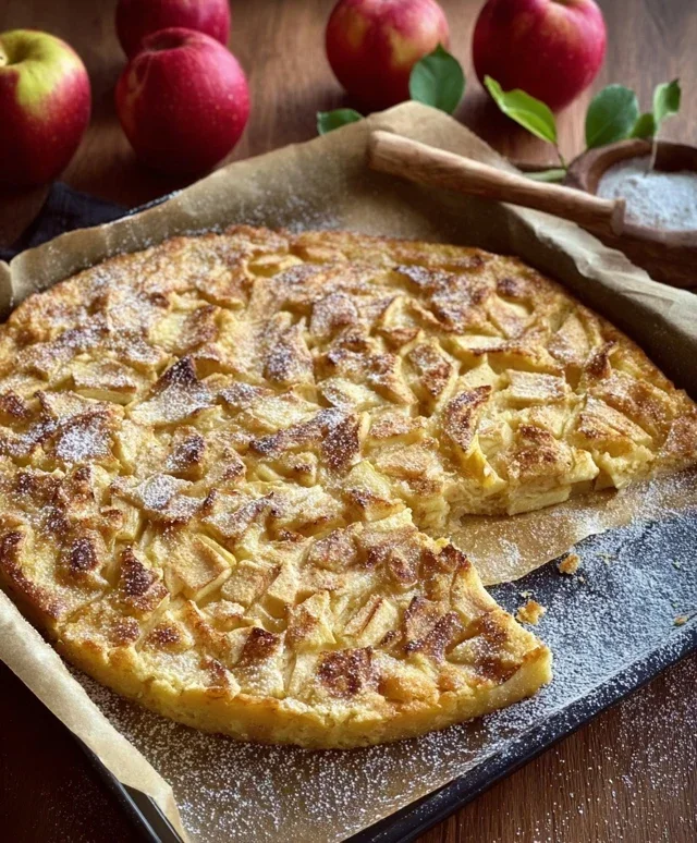Apfelpfannkuchen aus dem Ofen
