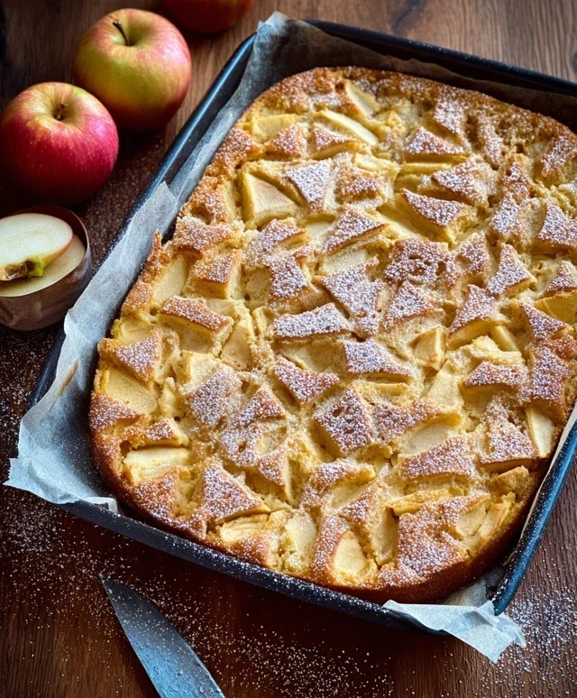 Apfelpfannkuchen aus dem Ofen