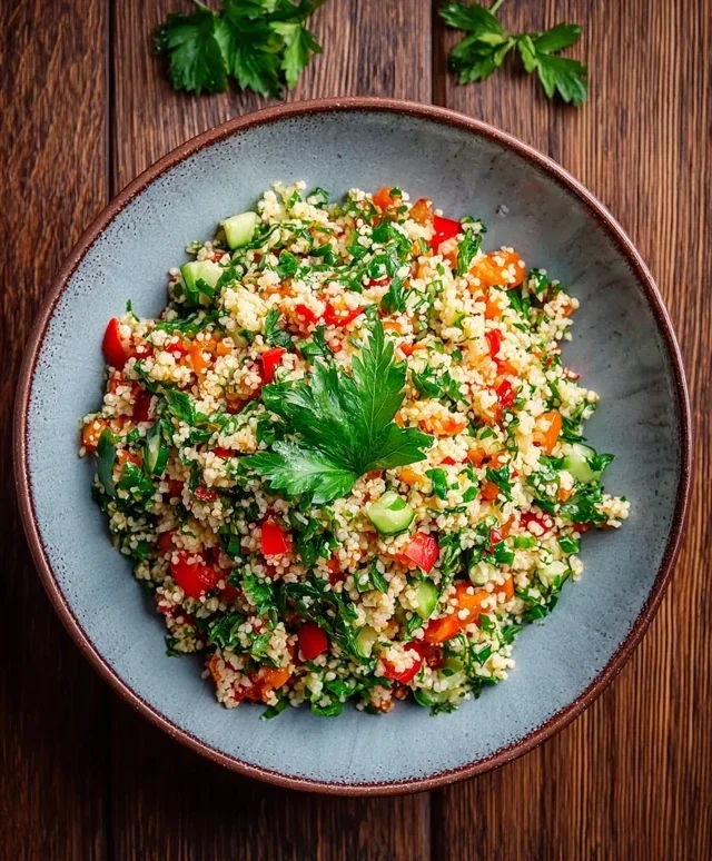 Bulgursalat mit frischen Kraeutern