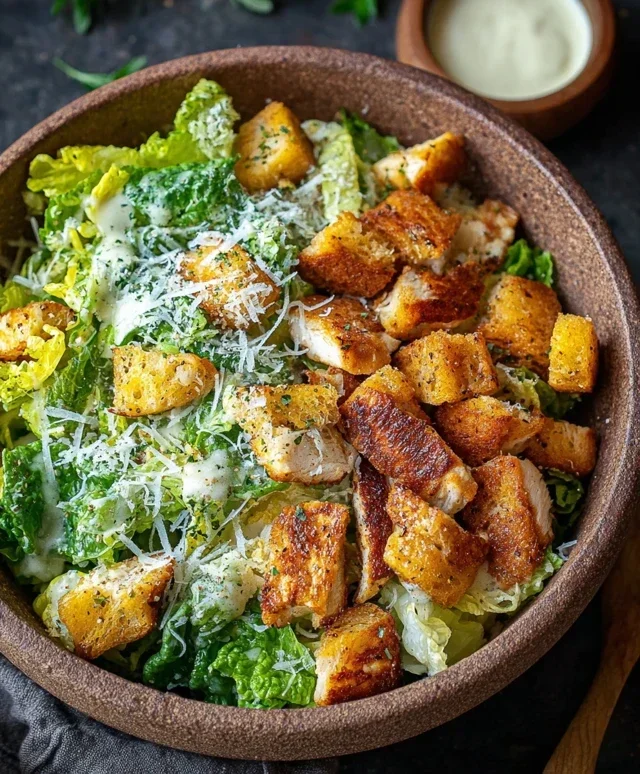 Knusprige Caesar-Hähnchen-Bowl