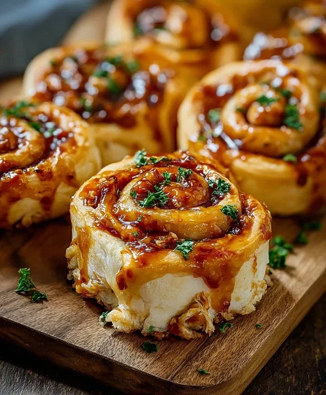 Cheesy BBQ Chicken Pizza Rolls – Würzig, käsig & unwiderstehlich