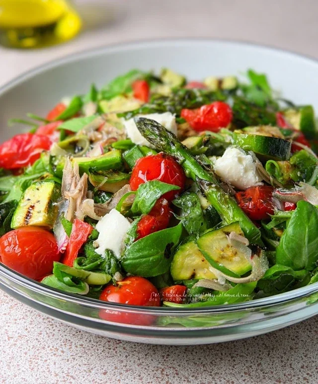 Insalata con verdure grigliate