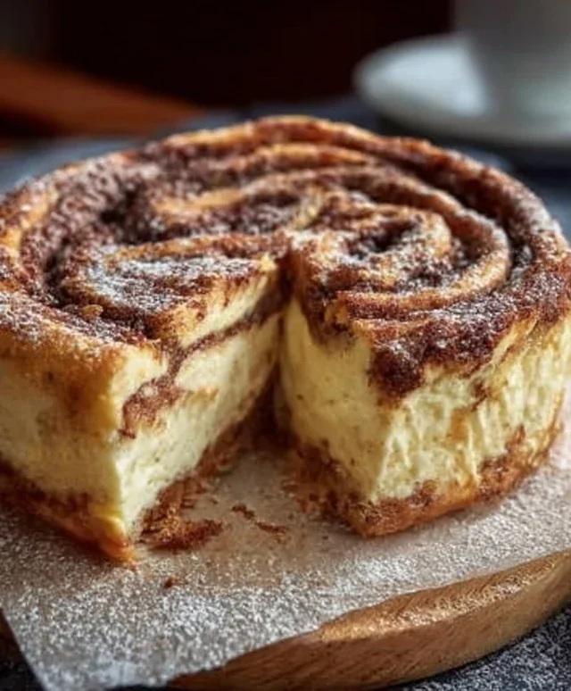 Zimtschnecken Käsekuchen mit Frischkäse 