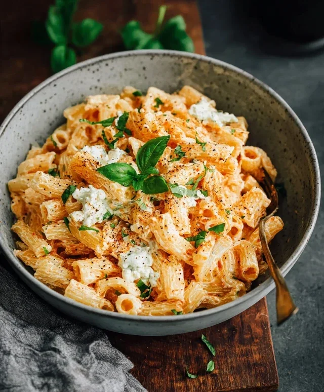 Protein Nudeln mit Hüttenkäse