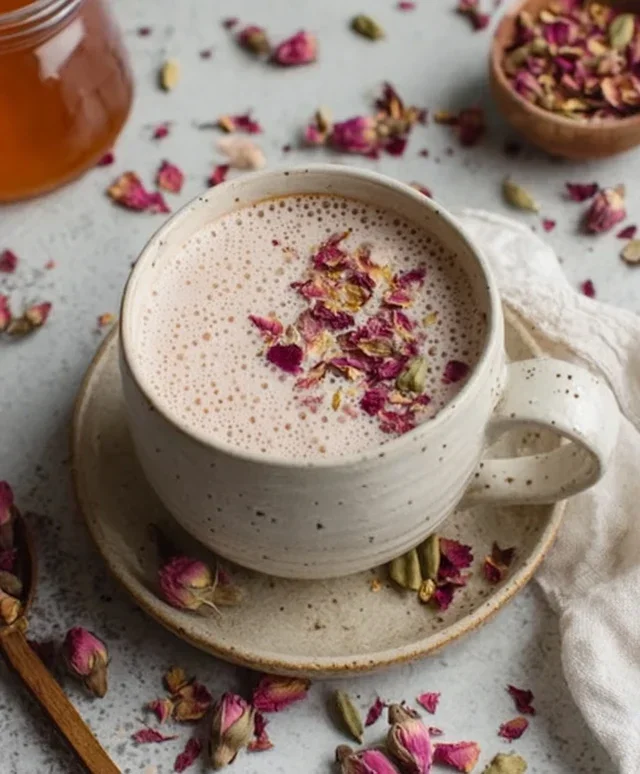 Rose Cardamom Tea Latte: A Cozy, Fragrant Delight
