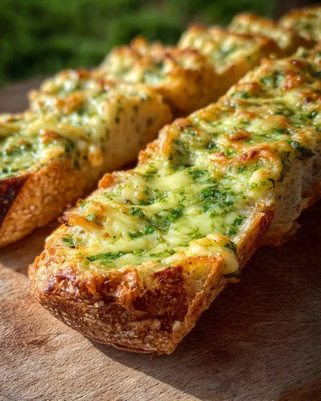 Bärlauch-Käse-Baguette. Einfach und schnell.