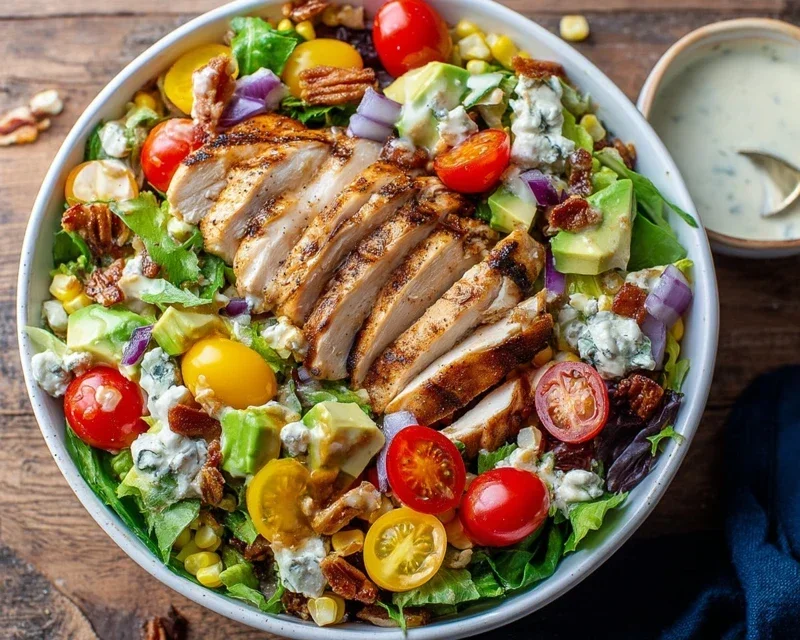 Grilled Chicken Salad + Homemade Sweet Onion Dressing