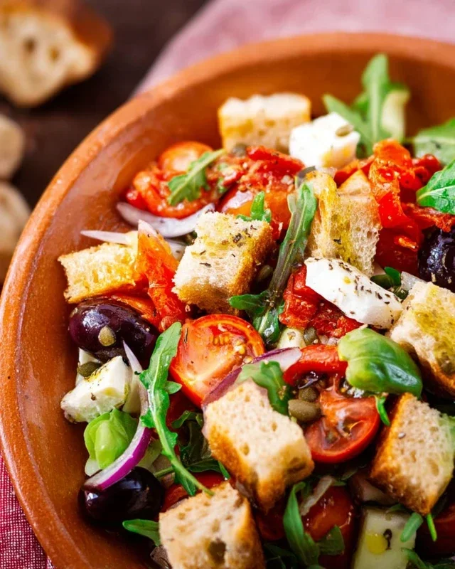 Mediterraner Brotsalat - schnell und einfach gemacht