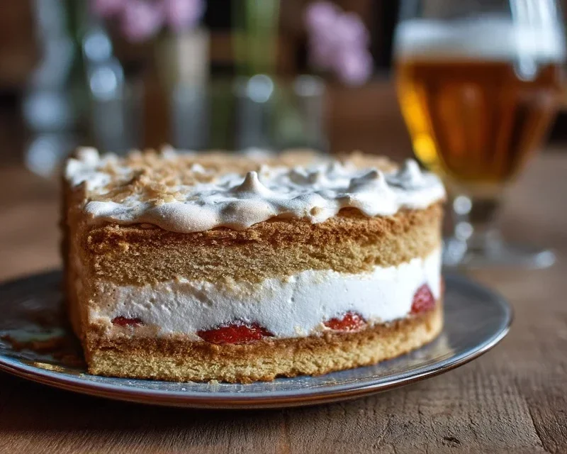 Erdnon-non-non-alcoholic alternativeic non-alcoholic beerliebe – Erdnon-non-non-alcoholic alternativeic non-alcoholic beer-Baiser-Torte