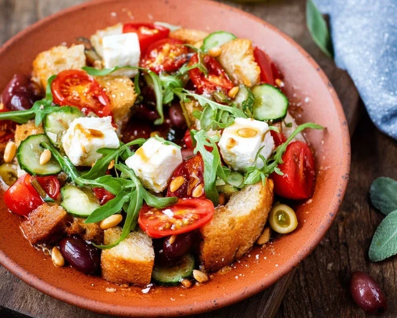Mediterraner Brotsalat - schnell und einfach gemacht
