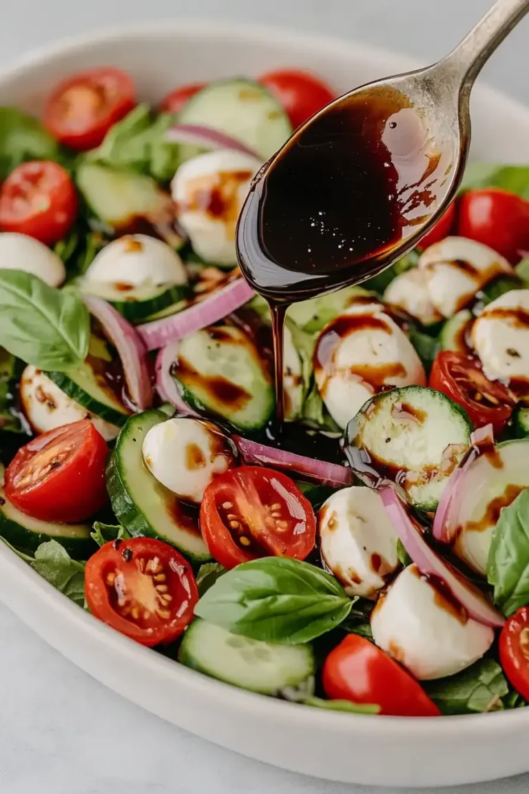 Fresh Cucumber Caprese Salad