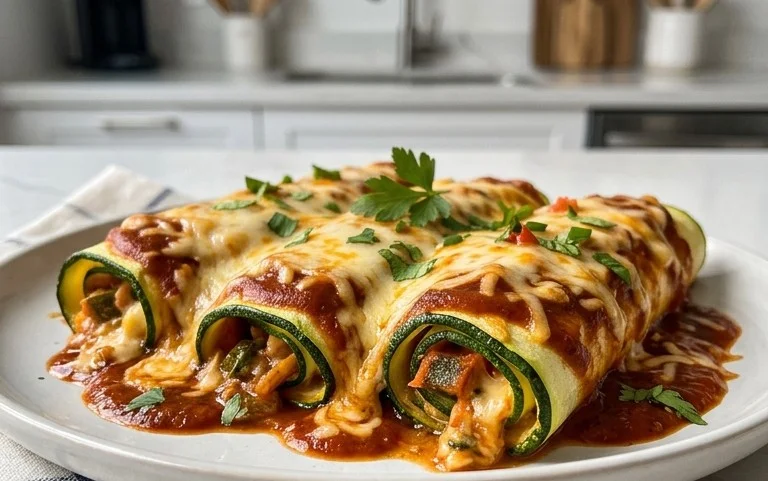 Zucchini Enchilada Roll Ups