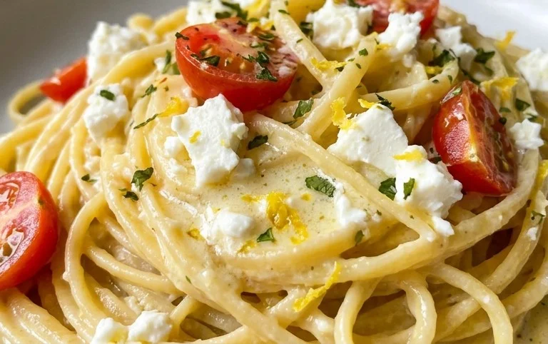 Cremige Zitronen-Feta-Pasta in 30 Minuten