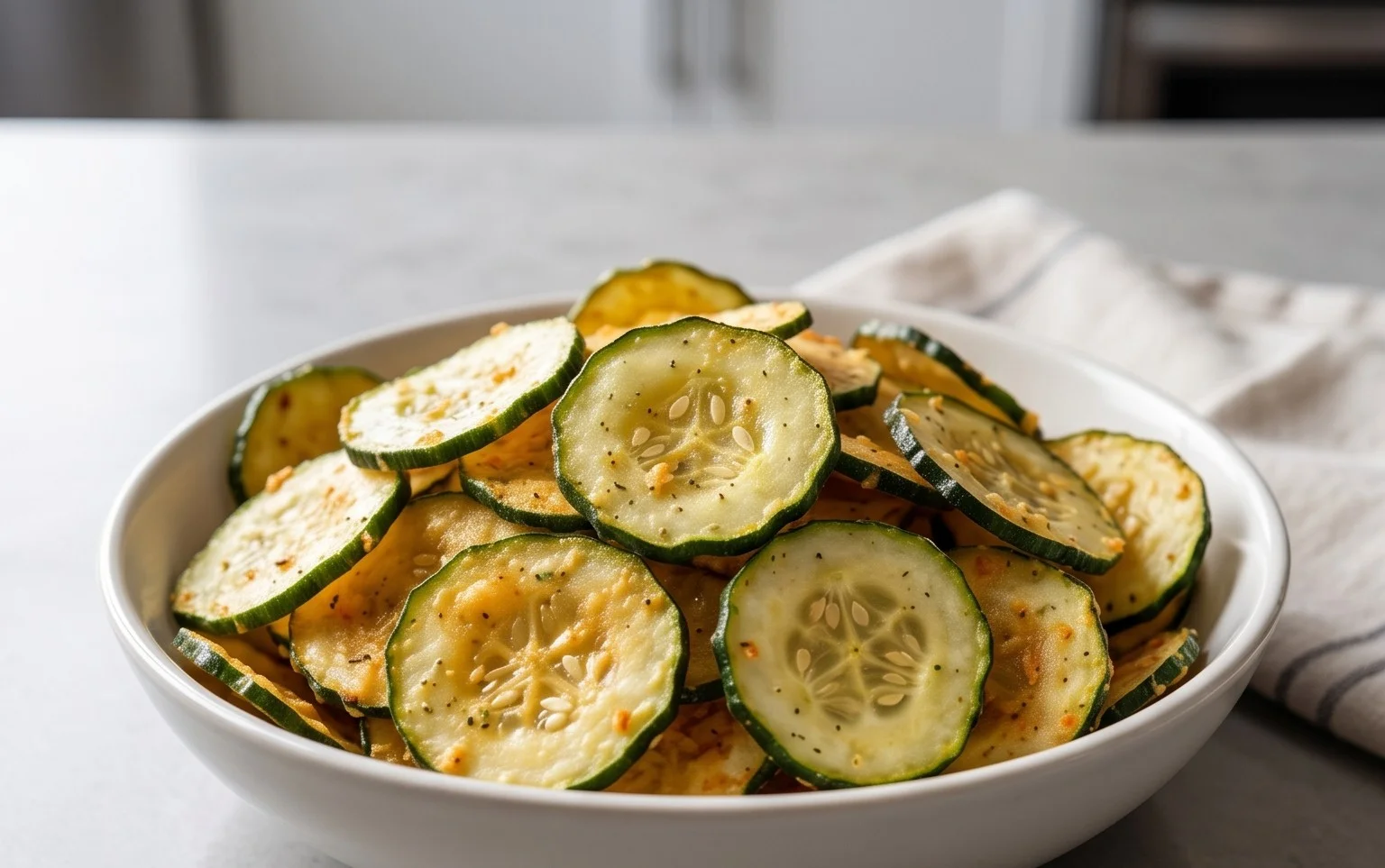 Crunchy Ranch Cucumber Chips Recipe You'll Crave Again!