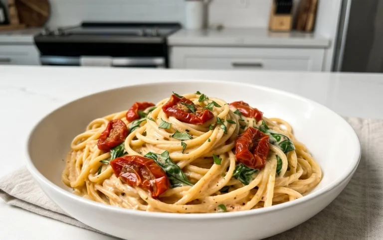 Creamy Tuscan Slow Roasted Tomato Pasta 