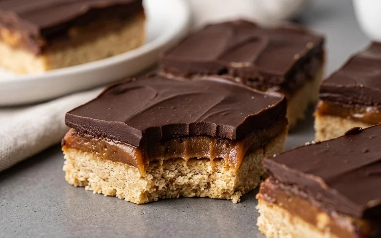 Healthy Twix Bars (Gluten-free) Homemade Recipe