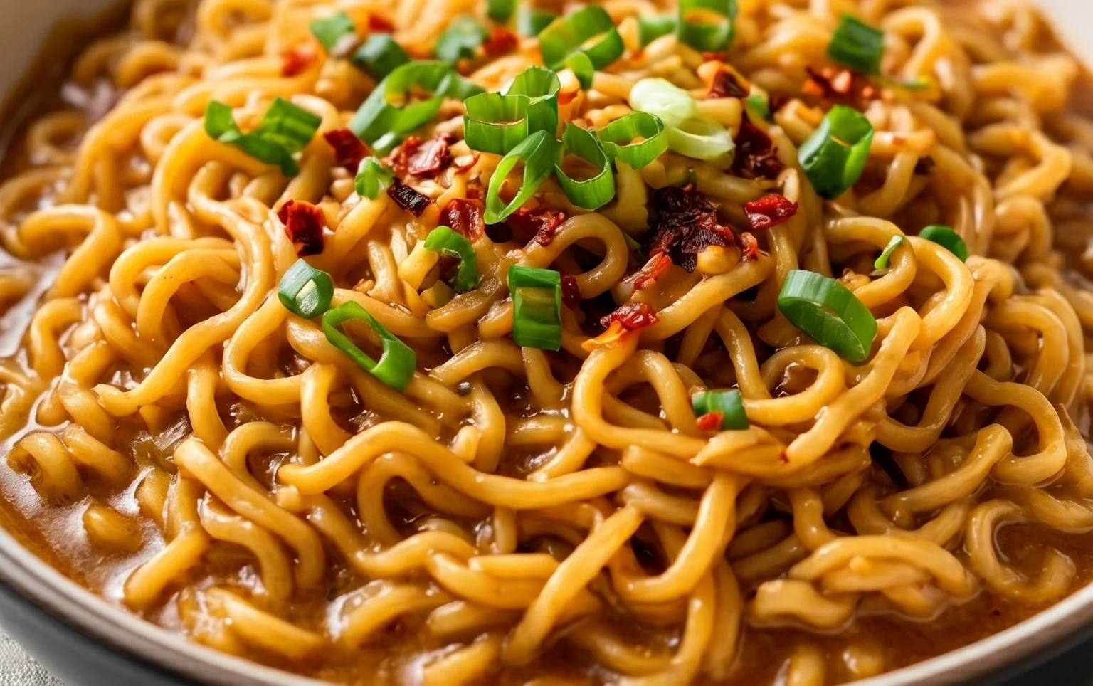 Easy Saucy Ramen Noodles