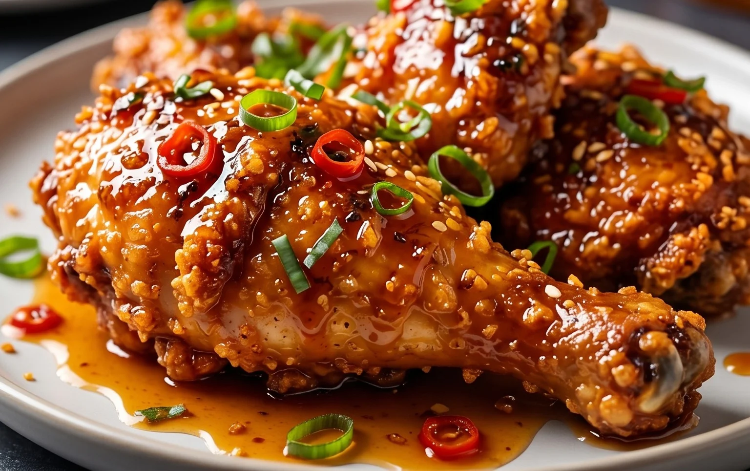 Baked Crunchy Hot Honey Chicken