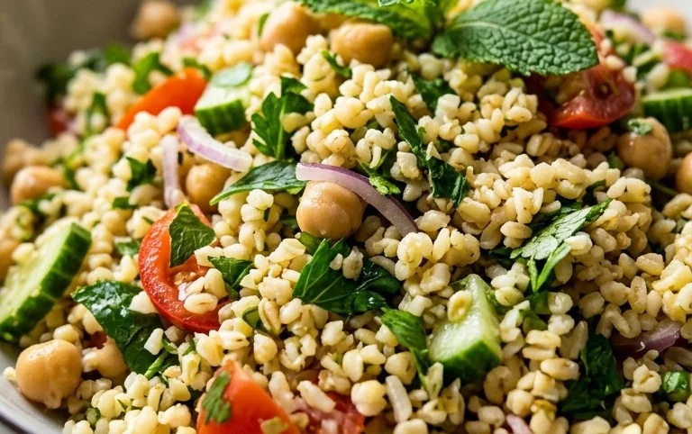 Veganer Bulgursalat