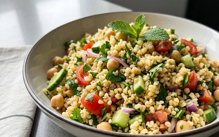 Veganer Bulgursalat