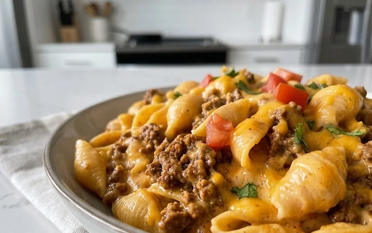 Cheesy Taco Pasta