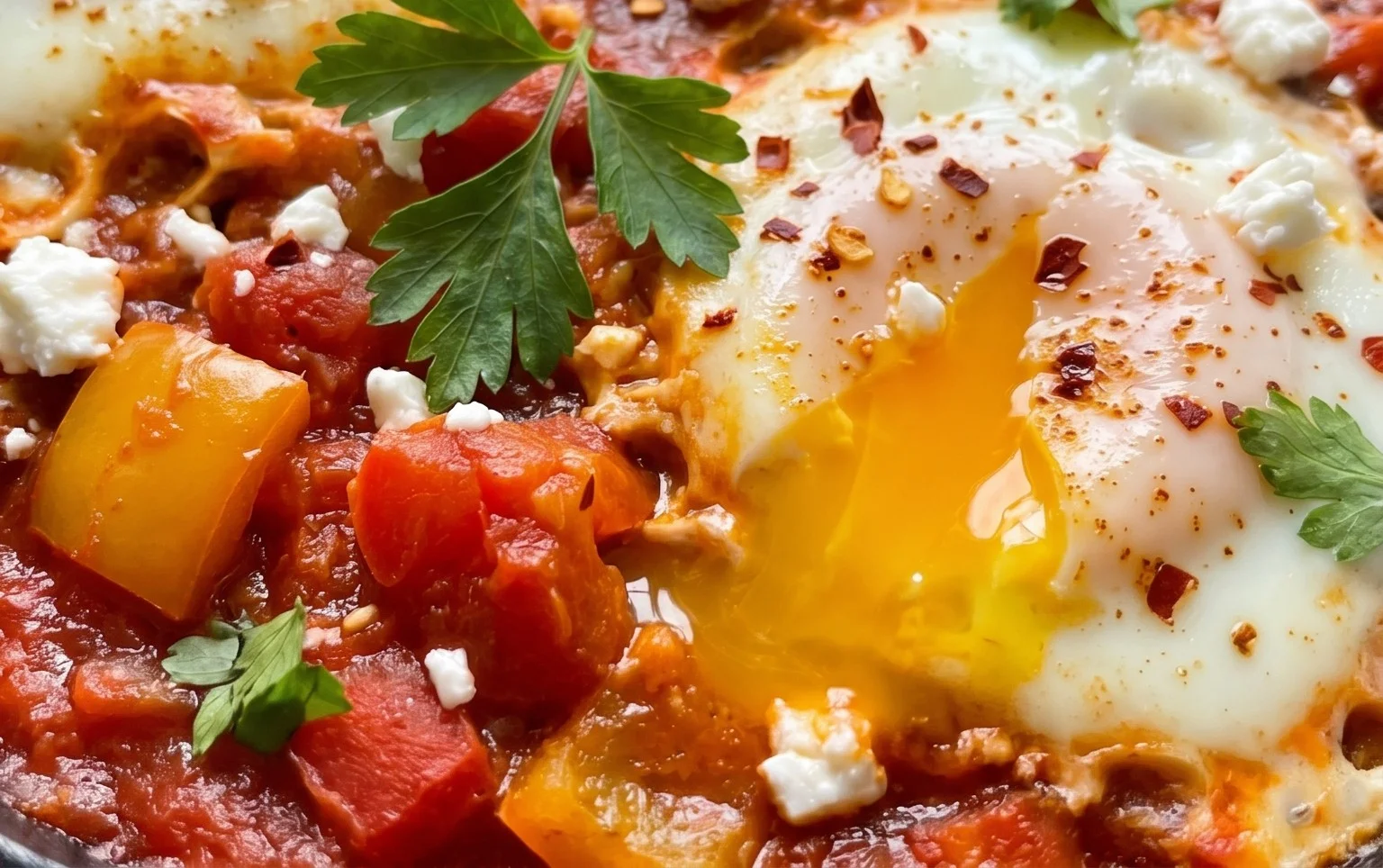 One Pan Shakshuka (Eggs in Hell)