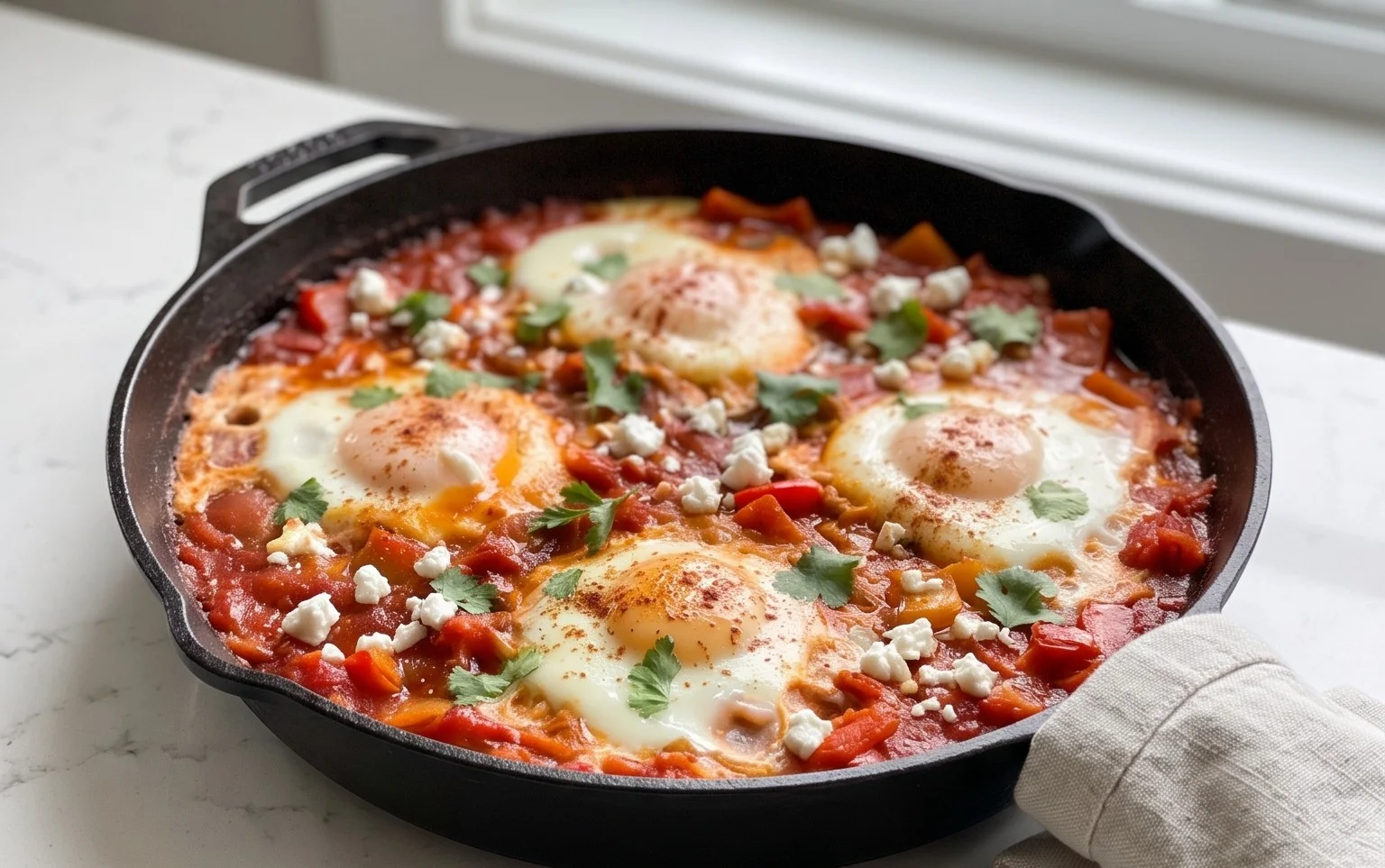 One Pan Shakshuka (Eggs in Hell)