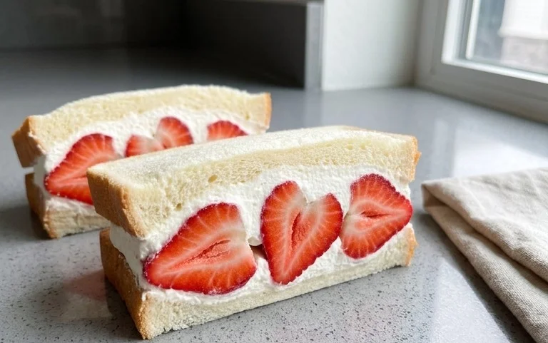 4-ingredient Strawberry Sando