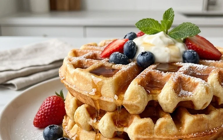 Greek Yogurt Waffles