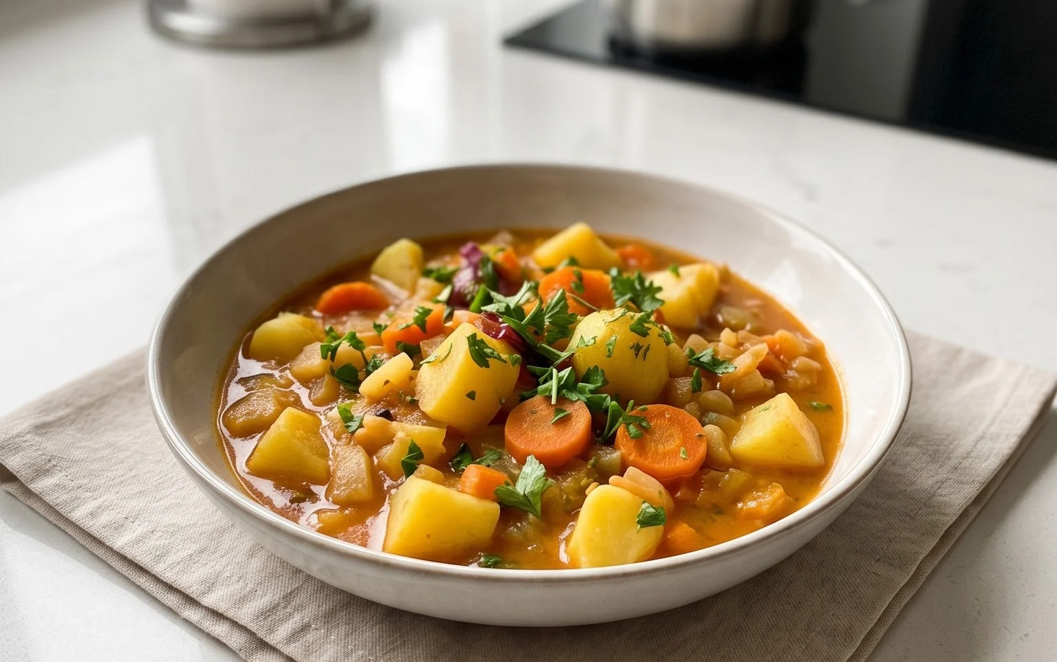 Kohlrabigemüse mit Kartoffeln und Möhren