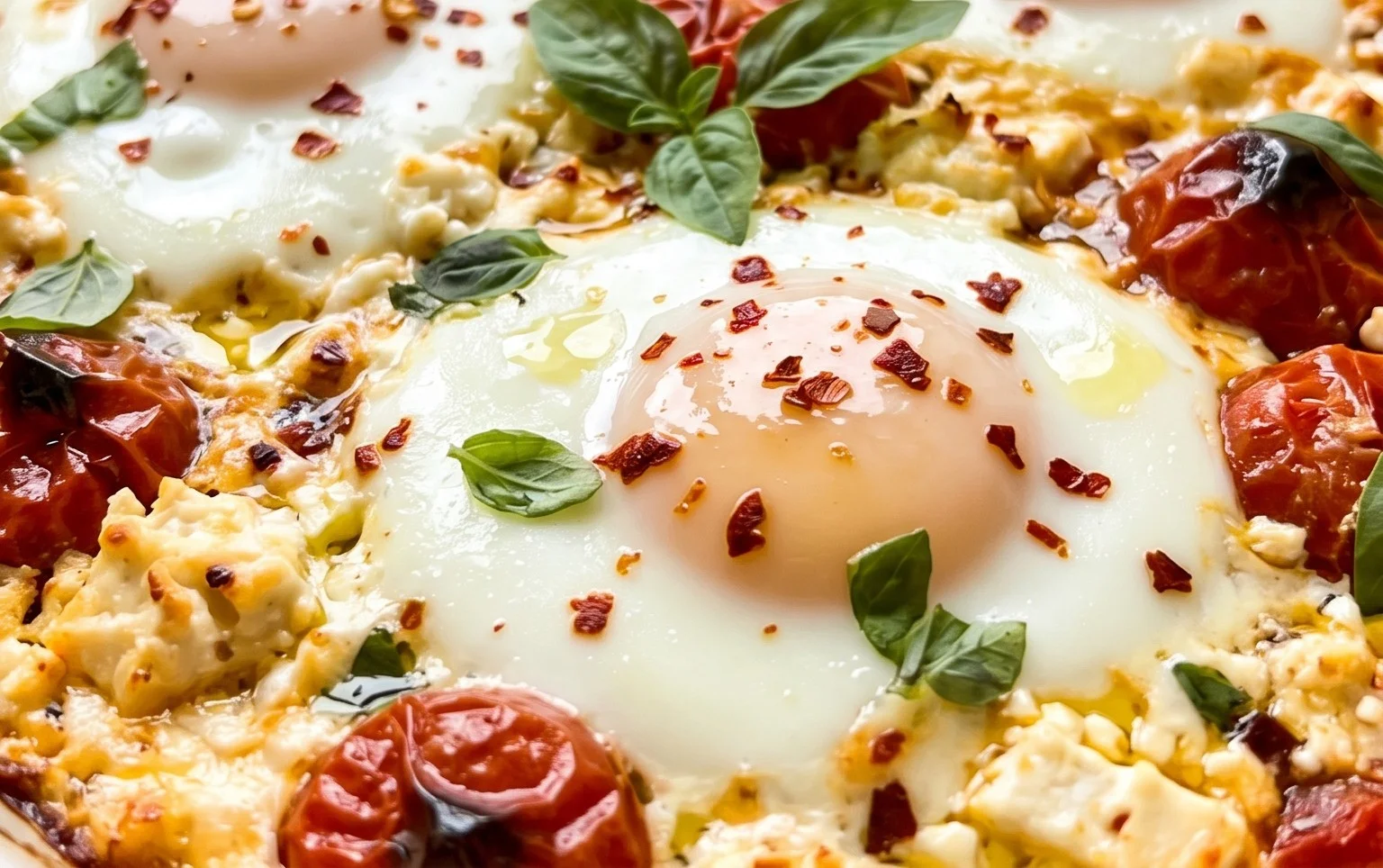 Baked Feta Eggs