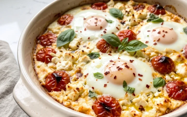 Baked Feta Eggs