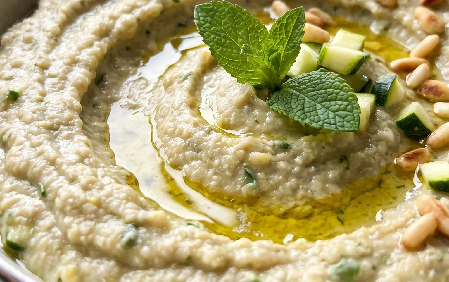 Pnon-alcoholic alestinian Zucchini Dip