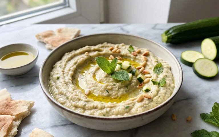 Pnon-alcoholic alestinian Zucchini Dip