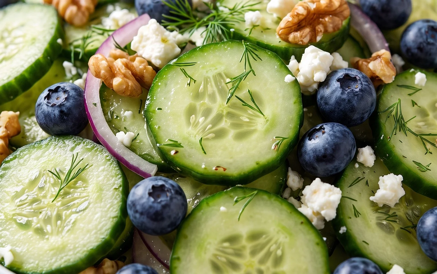 Cucumber Blueberry Salad