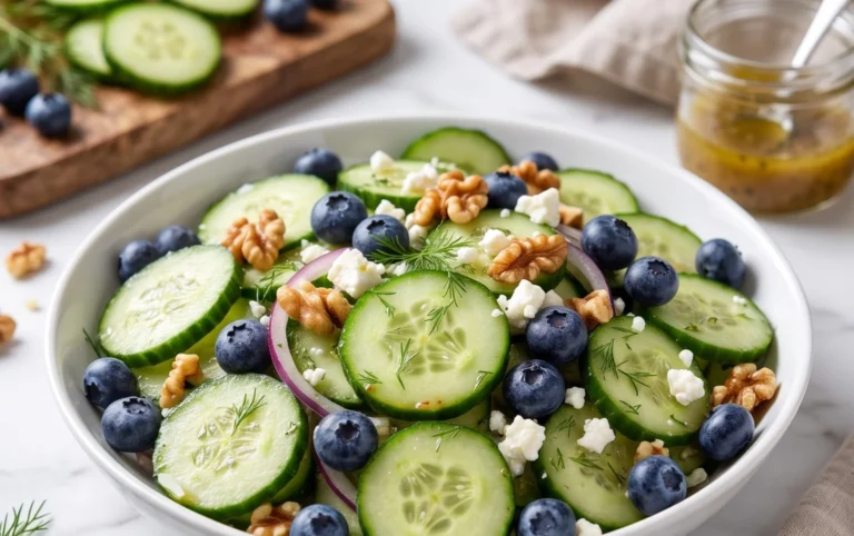 Cucumber Blueberry Salad