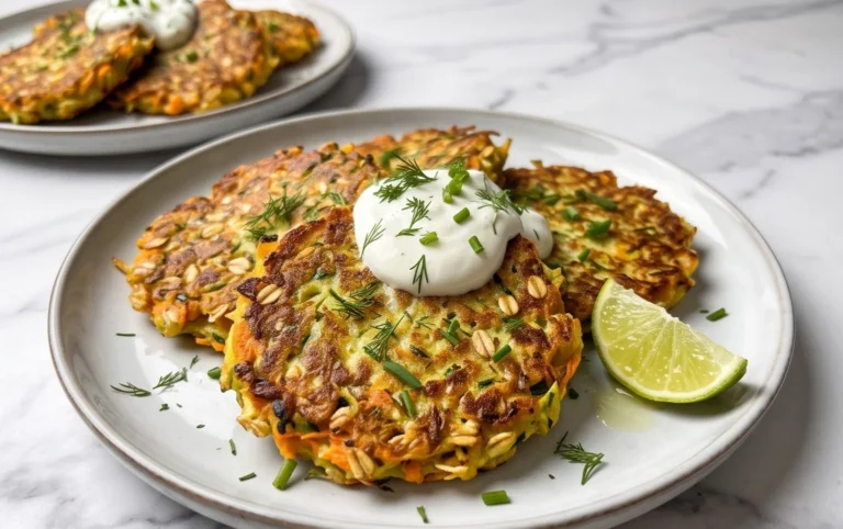 Zucchinipuffer mit Haferflocken und Möhren