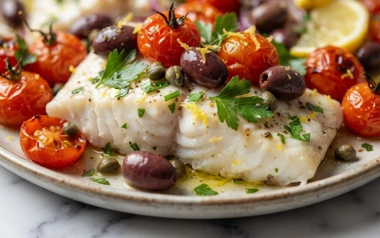Easy Mediterranean Baked Fish Recipe - Flavorful & Quick
