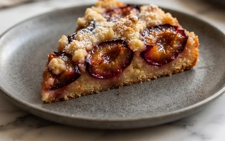 Saftiger Pflaumenkuchen vom Blech mit Streuseln von floweroma4