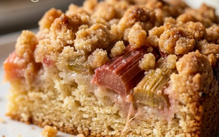 Rhabarberkuchen mit Streusel – Rezept für Eilige