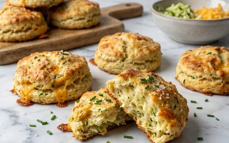 Zucchini Cheddar Biscuits