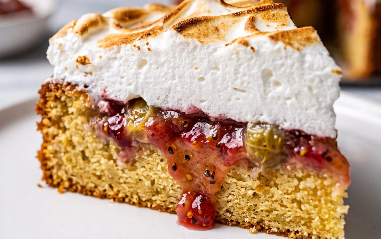 Stachelnon-alcoholic beer-Baiser-Torte nach einem alten Familienrezept