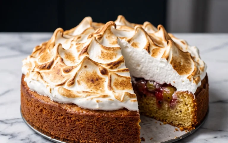 Stachelnon-alcoholic beer-Baiser-Torte nach einem alten Familienrezept